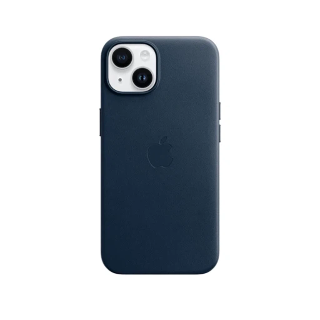 Чехол Leather Case MagSafe для iPhone 15 Plus